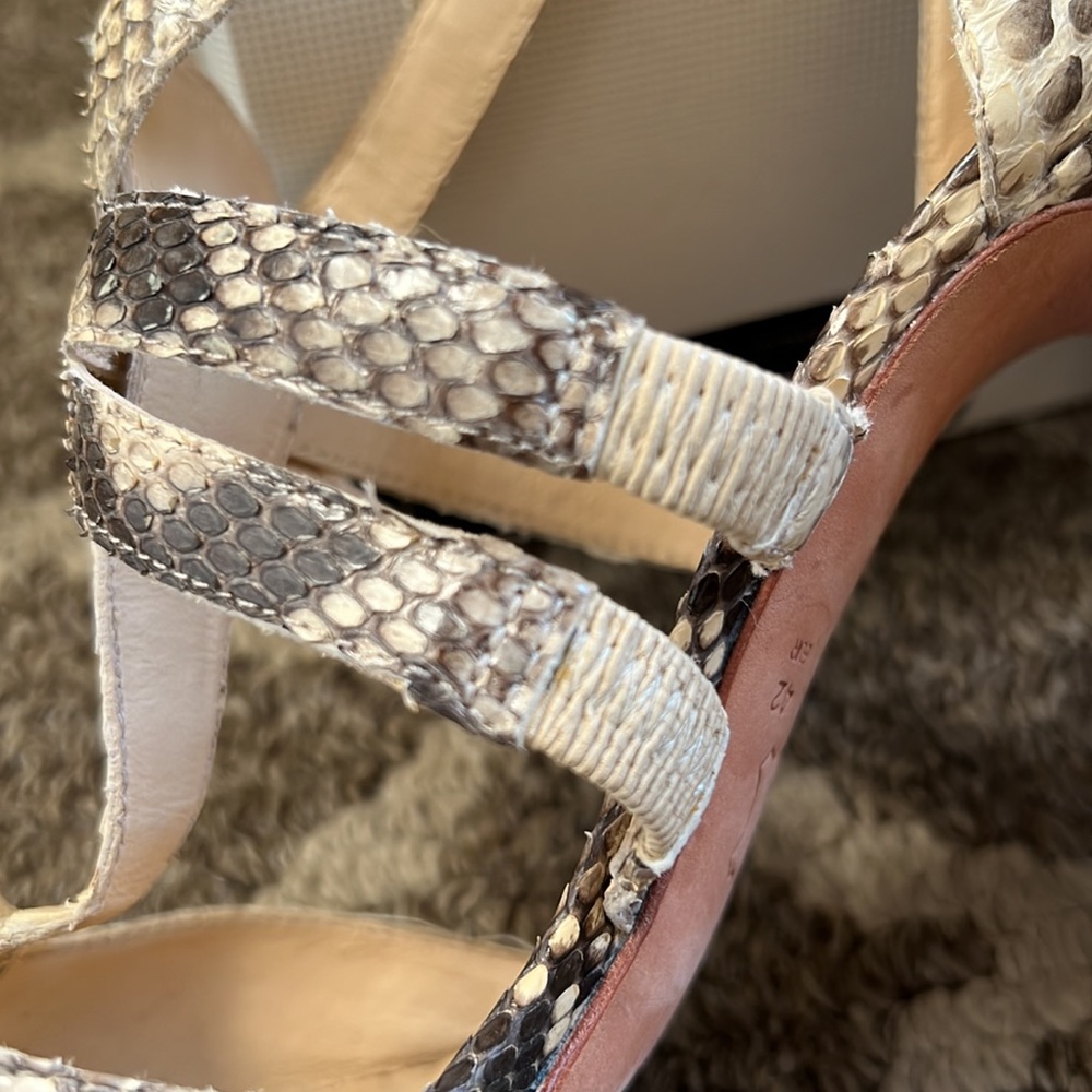 Alexandre Birman Python Sandals - image 8